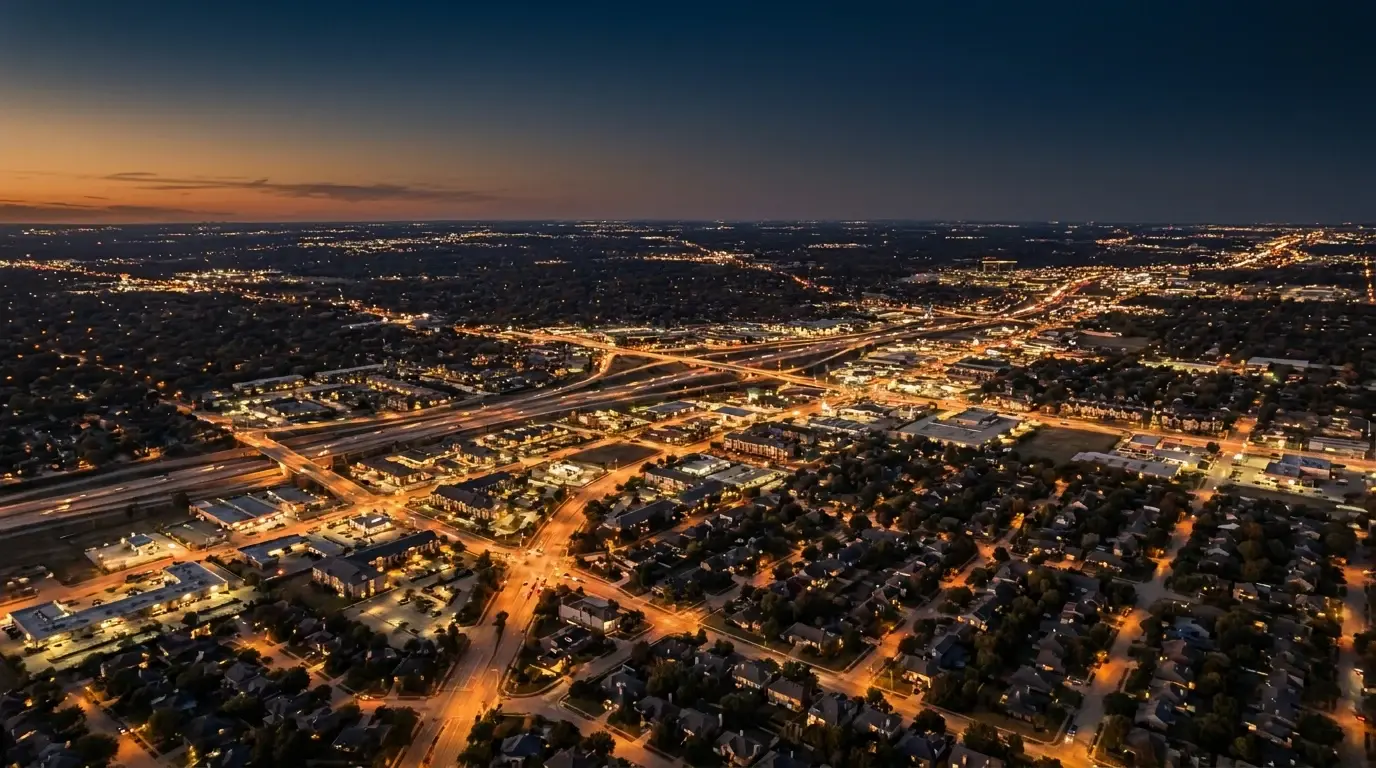 North Dallas skyline at twilight — four EverCutz locations across the metroplex